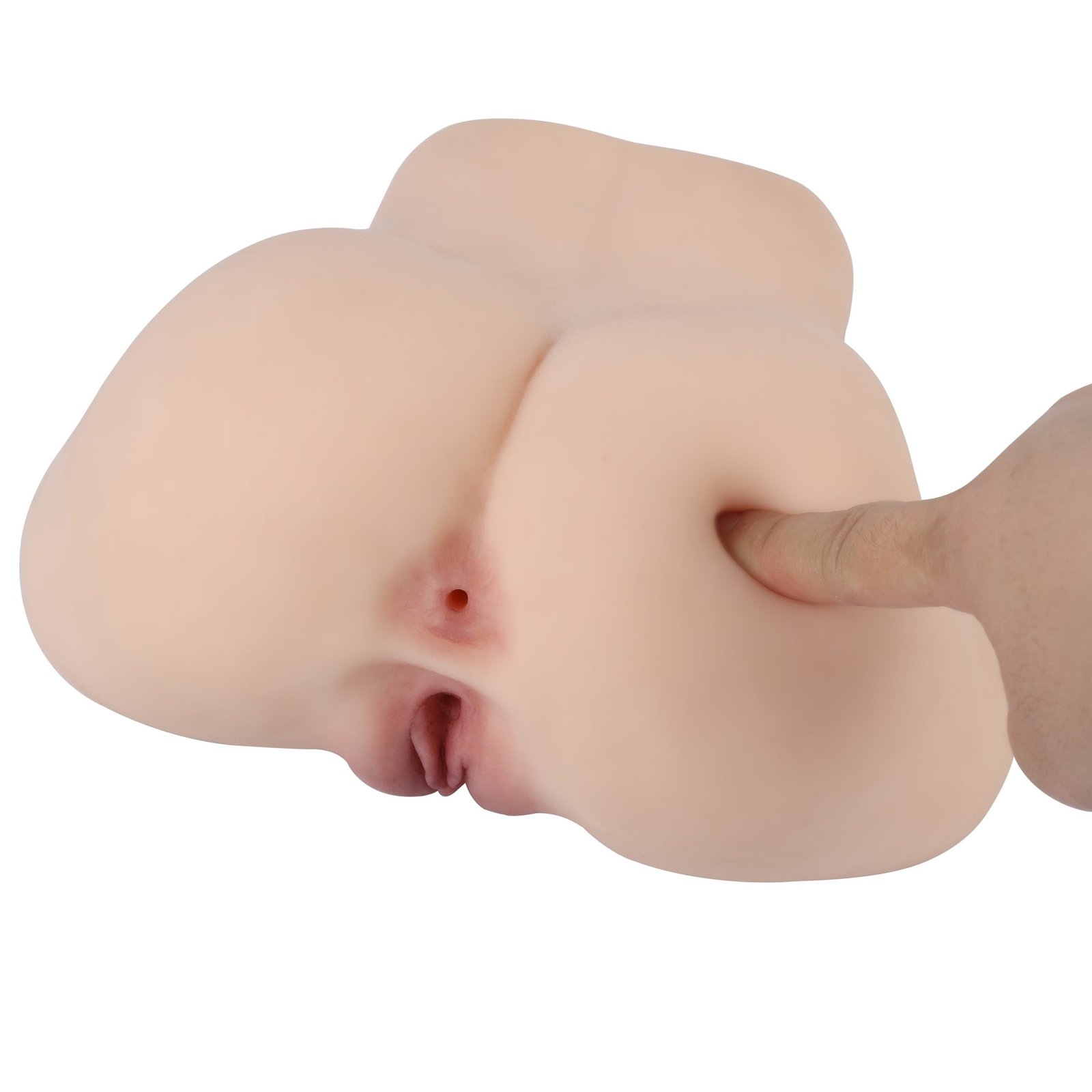 A4 TPE Färg flätor naturliga hud med vaginala och anal kapacitet
