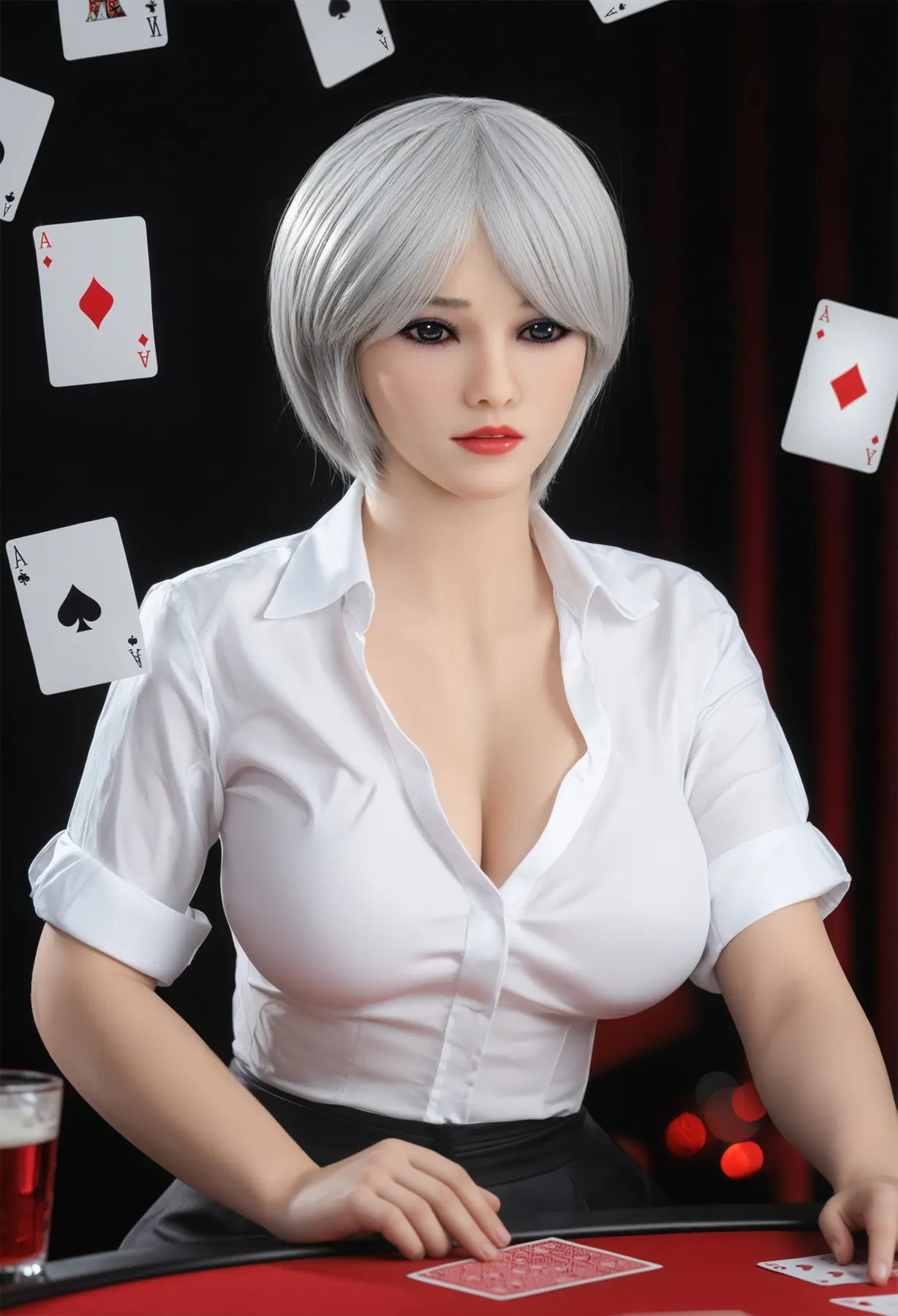 Mélusine Vallier - 159 cm AiBei TPE-sexdocka - Anpassningsbar